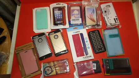 Cellphone cases for iPhone 6, iPhone 6 plus iPhone 7 plus, Samsung S6 edge... all new never used...