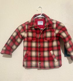 Old Navy Kids Plaid Shirt Jacket Size 5T