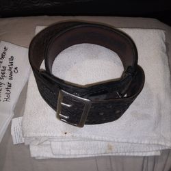 🇺🇸"Vintage Bell Leather B A S K E T W E A V E Duty Bell"(Safety Speed Holster Utility Bell) Sizes#40.