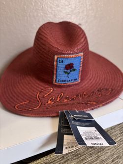 Woman Sunhat, Selena, flower rose, art
