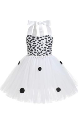 Girls Dalmatian Tutu Costume Dress