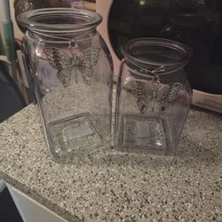 Purple Glass Jars