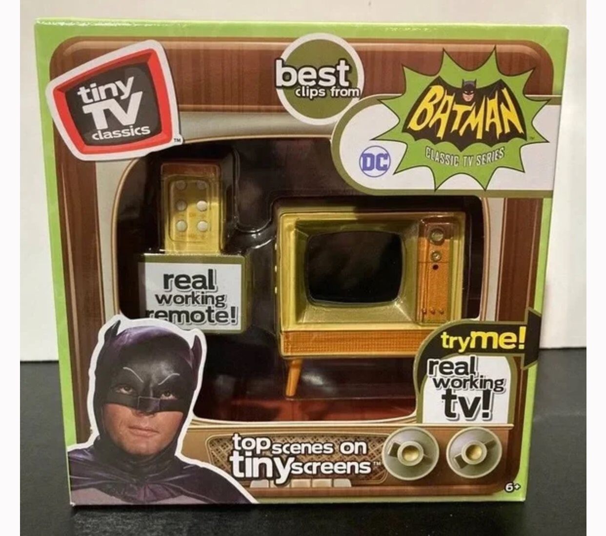 Tiny TV Classics Batman Series Miniature Working Television & Remote
