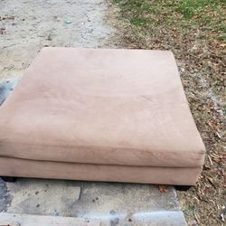 Huge Suede Ottoman 4ftx4ft