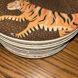Leopard Print Large Bowls