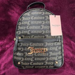 Juicy Couture backpack Gothic Dots Black Taupe NWT