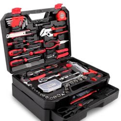 325 Piece Home Repair Tool Kit, General Home/Auto Repair Tool Set, Toolbox Storage Case with Drawer, General Household Tool Kit - Perfect for Homeowne