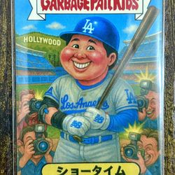🔥DODGERS SHOHEI OHTANI GARBAGE PAIL KIDS CUSTOM CULTURE GPK SHOWTIME CARD JAPANESE VARIATION 