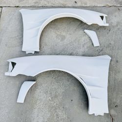 Toyota JZX100 CHASER +75MM Wide Body ORIGIN LAB Vented Front Fenders 4 PARTS TOTAL JDM Import Car Parts