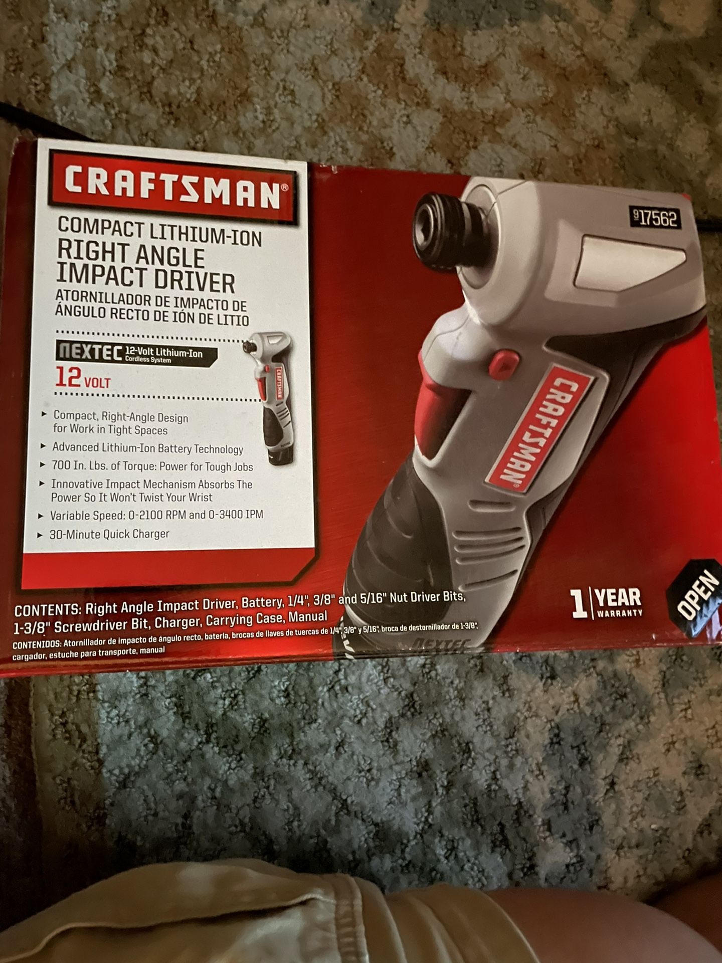 Craftsman Right Angle Impact Driver Compact Lithium Ion