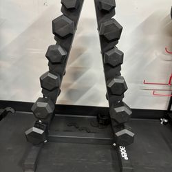 Home Gym Dumbbell Bundle – Small Rack Included