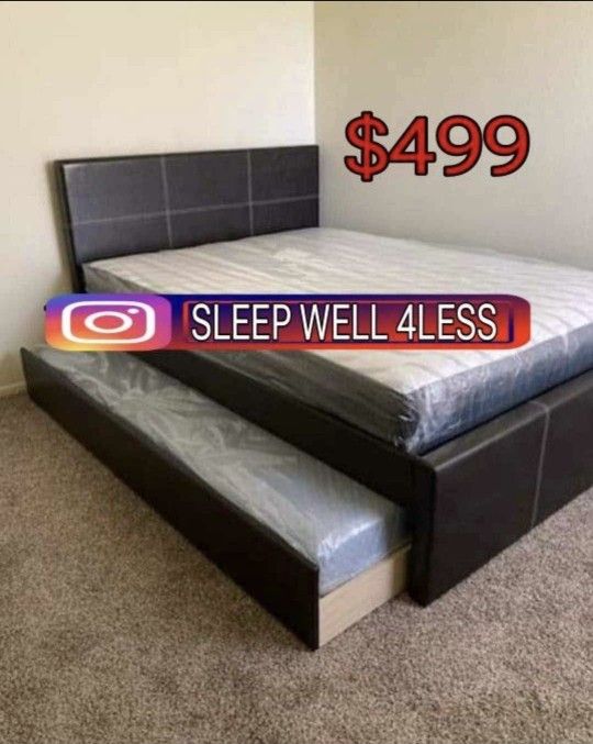 NEW FULL OVER TWIN BED FRAME