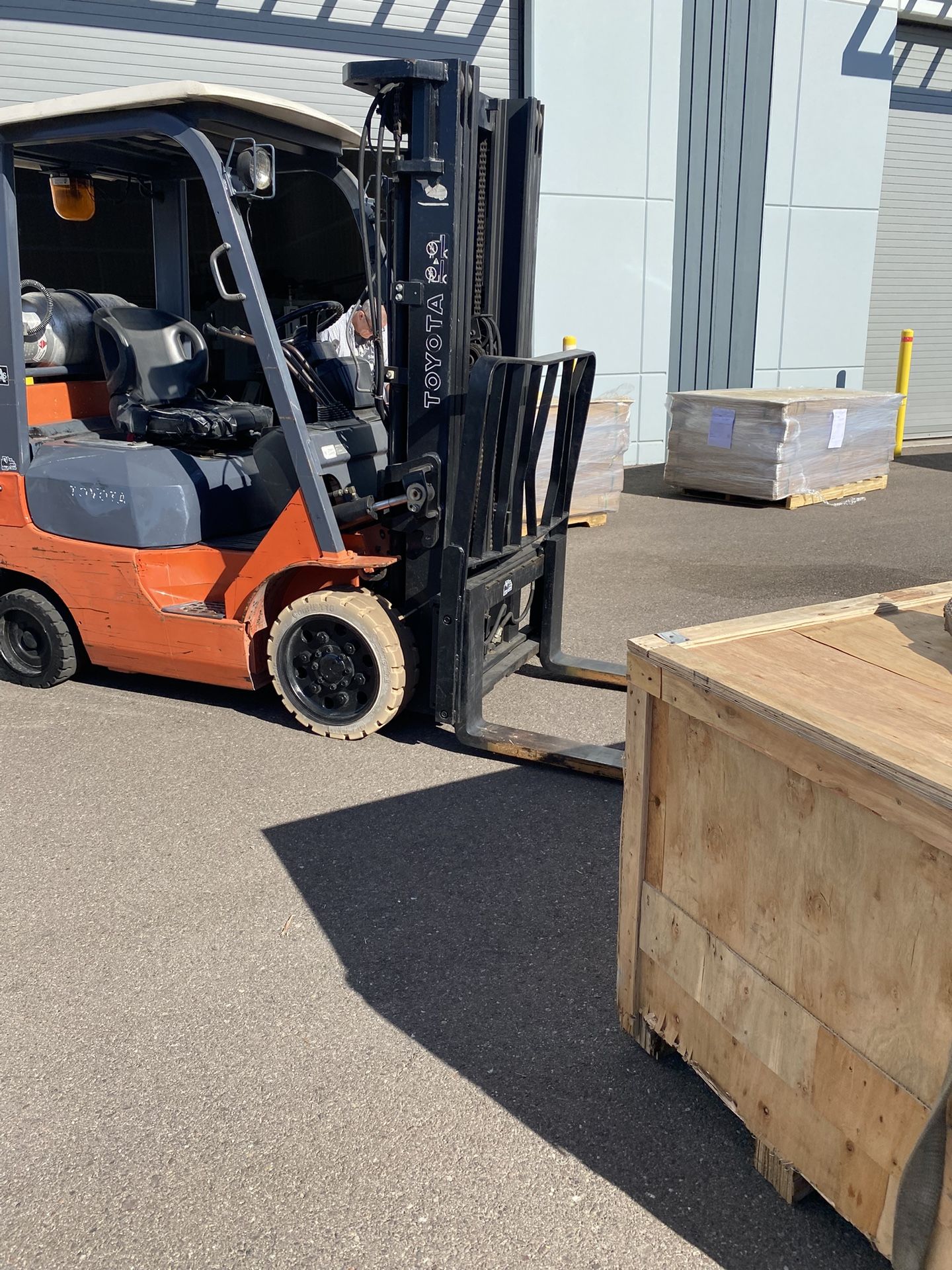 Forklift operator