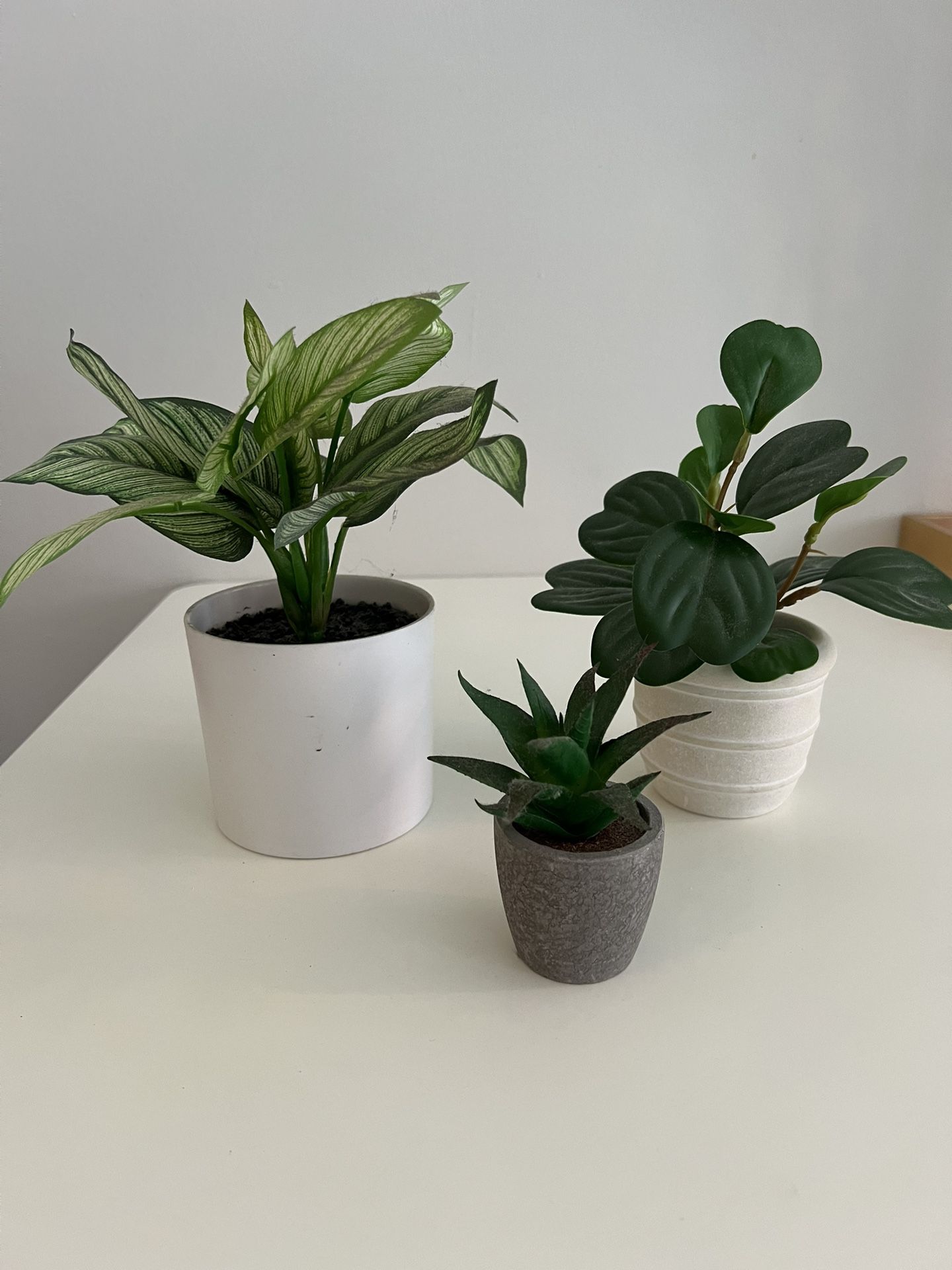 Assortment Of Small Fake Table Plants