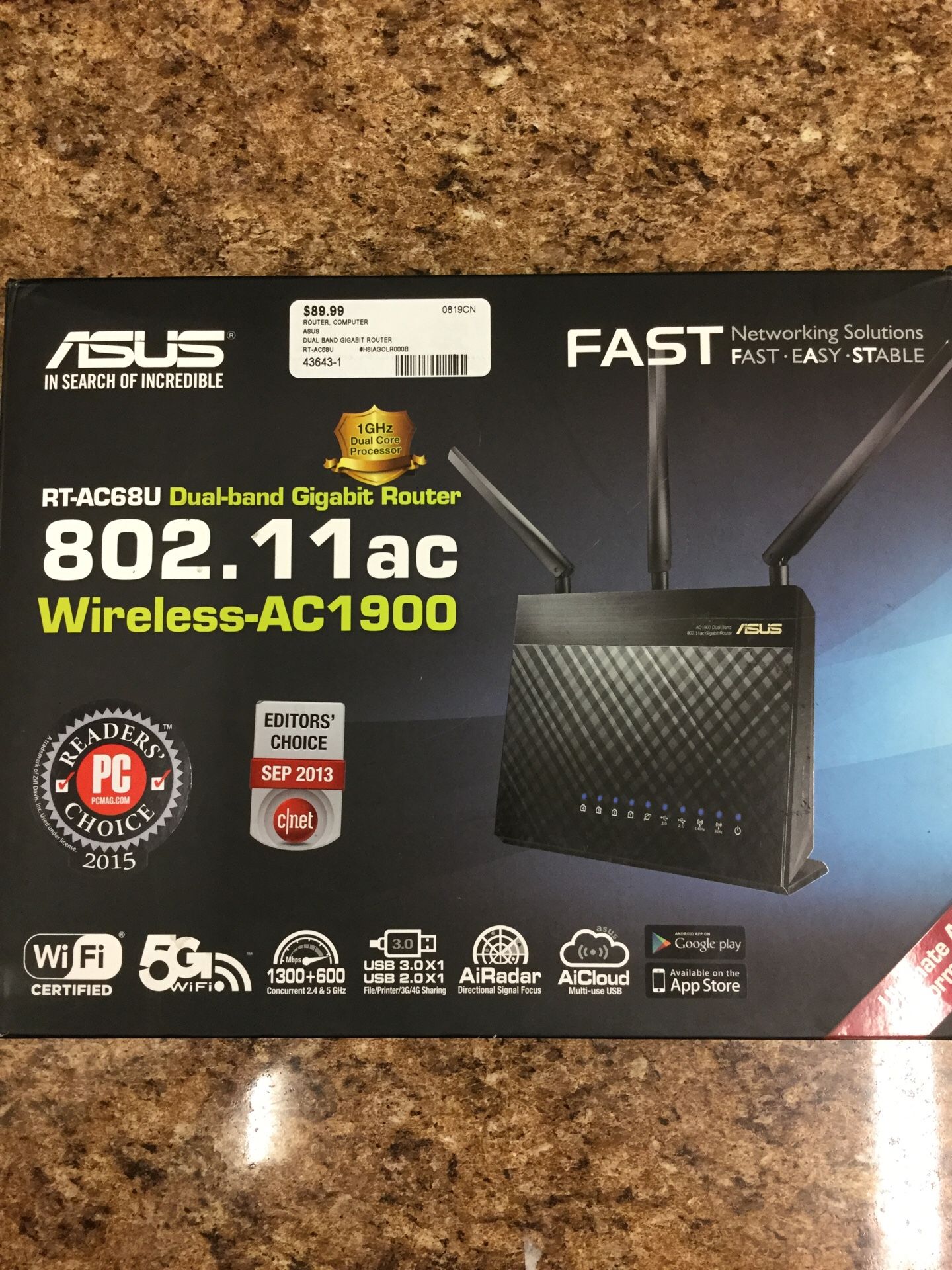Asus Wireless AC1900 Dual Band Gigabit Router