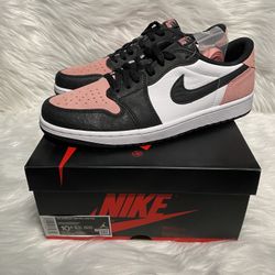 New Jordan 1 Low Og Bleached Coral Men Size 10.5 