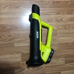 Ryobi blower with battery no accessories only blower & battery