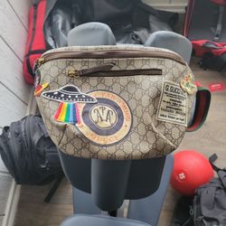 Vintage Gucci Fanny Pack With Gay Pride Patches