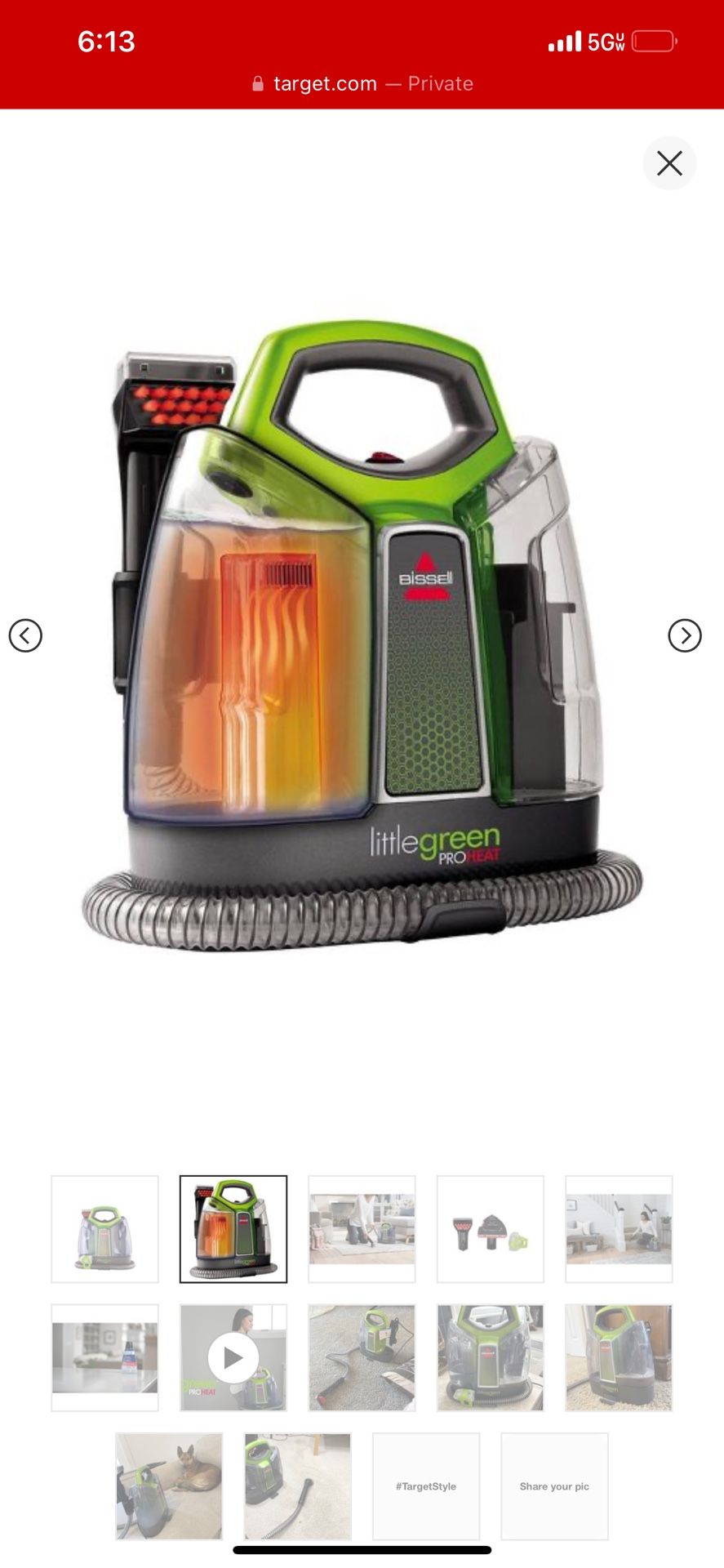 BISSELL Little Green ProHeat Portable Deep Cleaner 