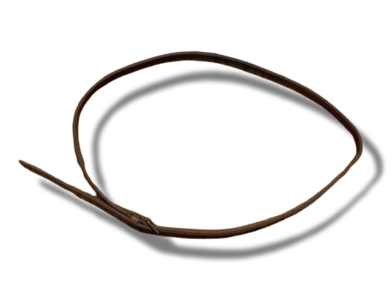 Women’s Brown Leather Skinny Belt 40”