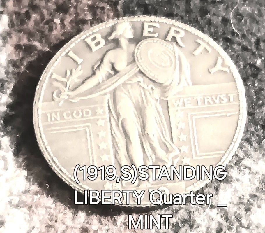 1919,s STANDING LIBERTY QUARTER, VERY RARE