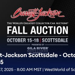Barret Jackson Tickets 