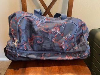Floral Patterned Duffel Bag