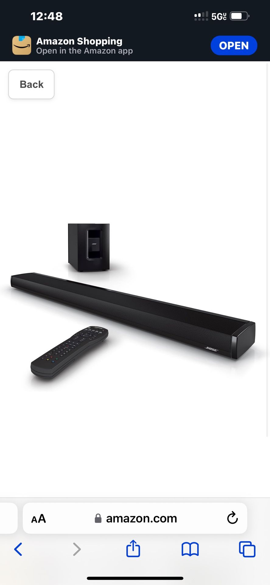 Bose CineMate 1 SR Home Theater Speaker System 