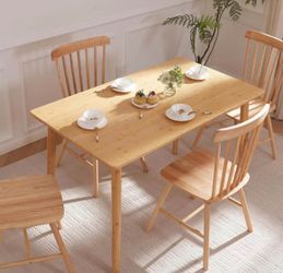 Bamboo Dining Table for 4-6 Person