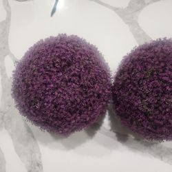 purple round decoration 