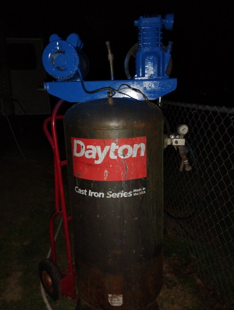 Air Compression 60 Gallon Dayton Compression Belt Driven