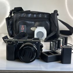 Camera Sony a 6300 kit 16-50mm, 4 battery, chargers, bag, nd filter, trade on car