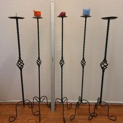 Wrought Iron Candle Holders