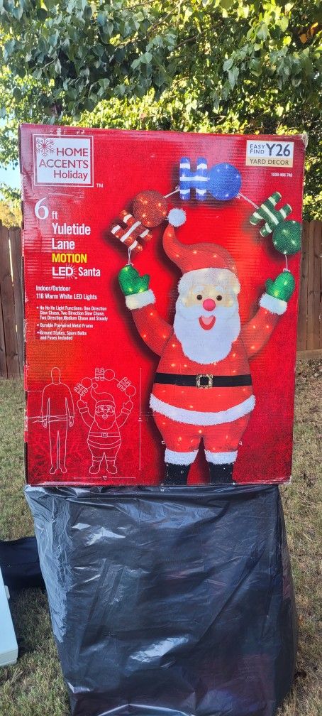 6ft Yuletide Lane Motion Led Santa