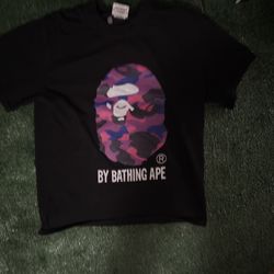 purple bape t shirt 