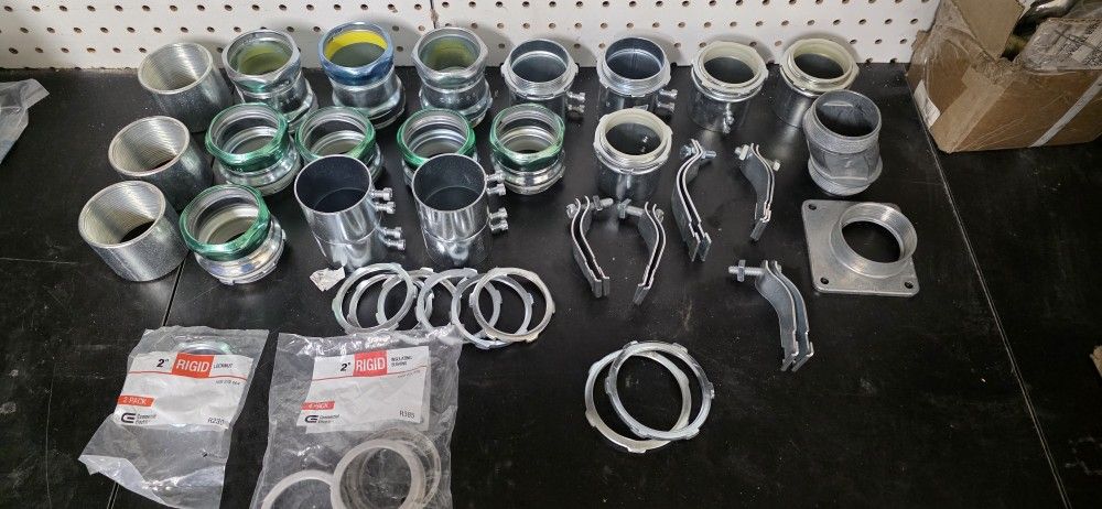 electric 2" EMT and couplers and LB