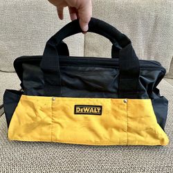 Large Dewalt Canvas Zippered Tool Bag