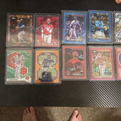 Baseball And Football Cards. Ask For Price 