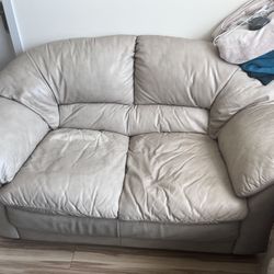 Leather Loveseat