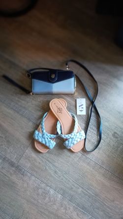sandals and purse set