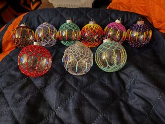 Native American Hand beaded Christmas Ornaments