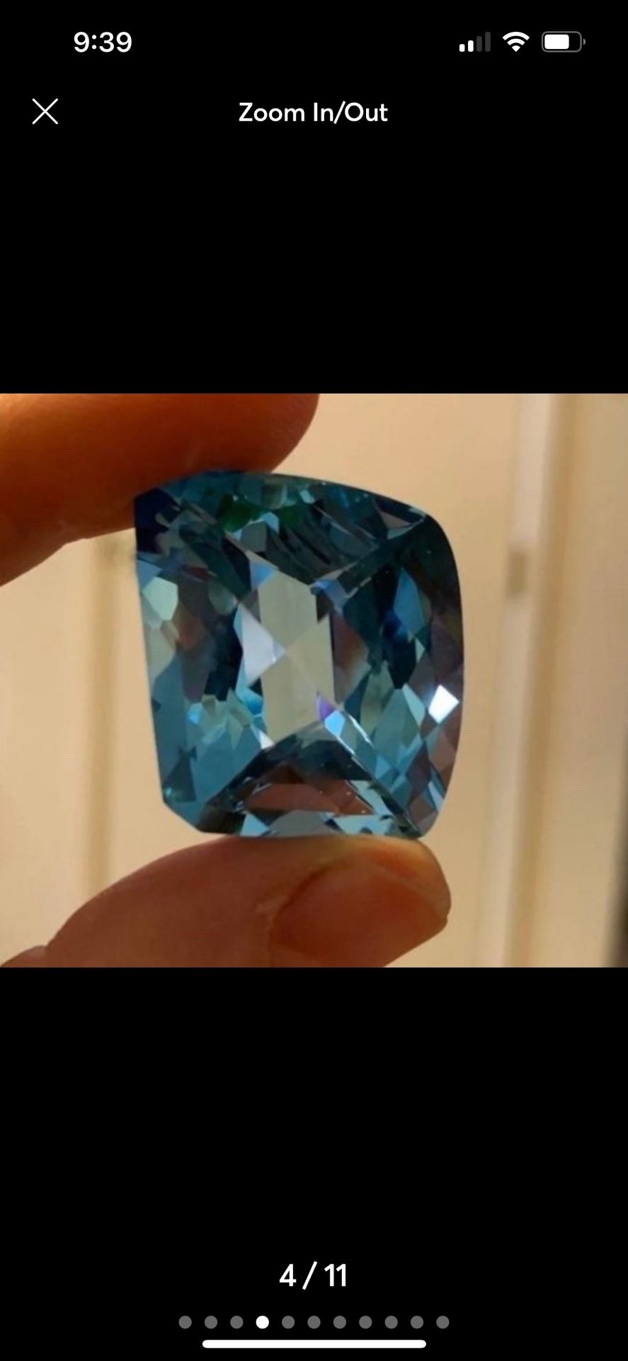 faceted topaz gemstone