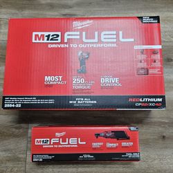New Milwaukee M12 Fuel Brushless Mechanics 2-tool Combo Kit