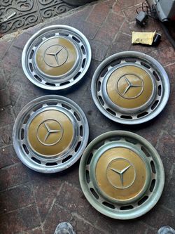 Vintage Mercedes Hubcaps