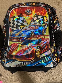 Race car bookbag