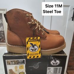Georgia Steel Toe Work Boots Size 11M