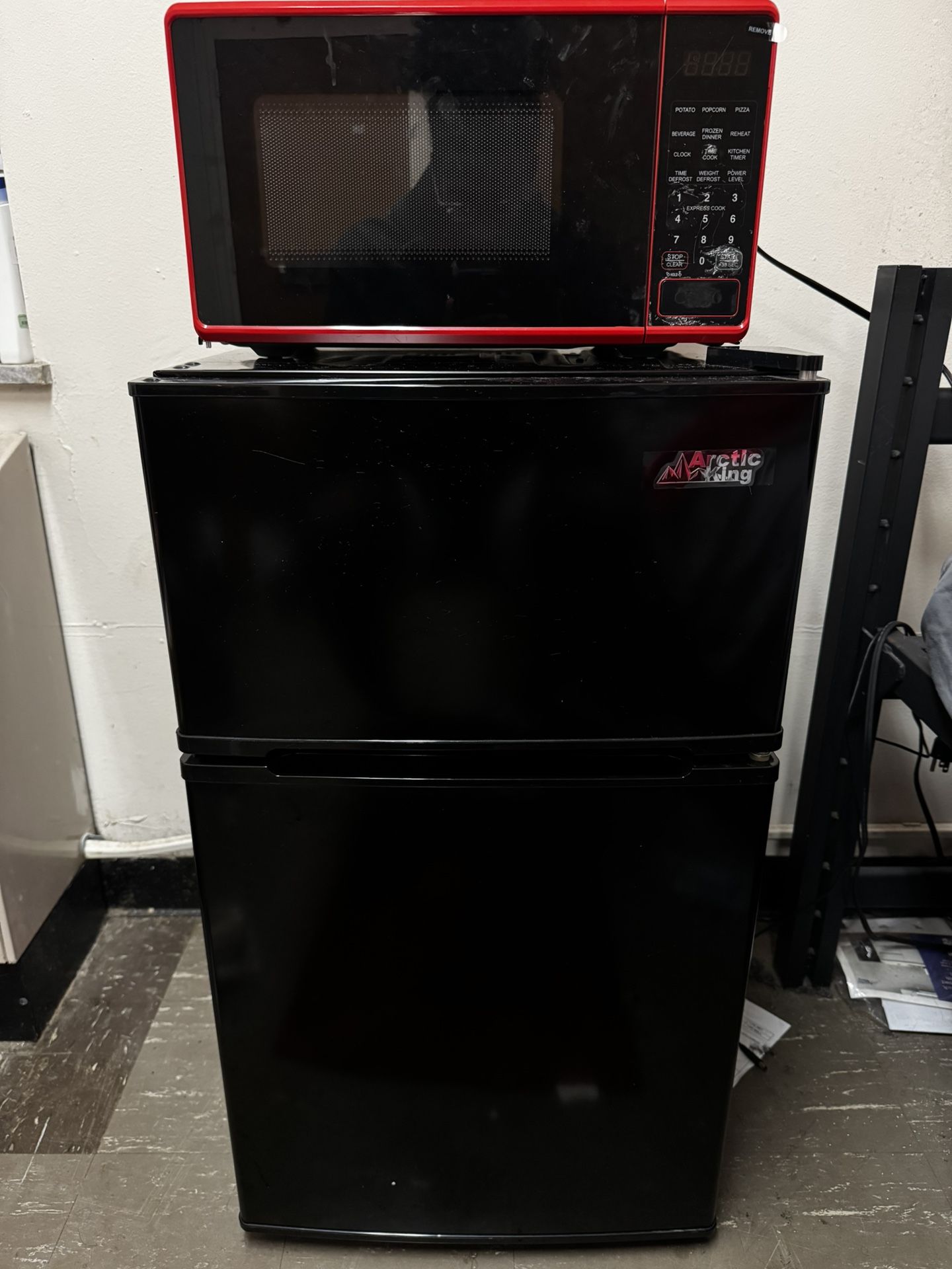 Arctic King 3.2 Cu ft Two Door Compact Refrigerator with Freezer