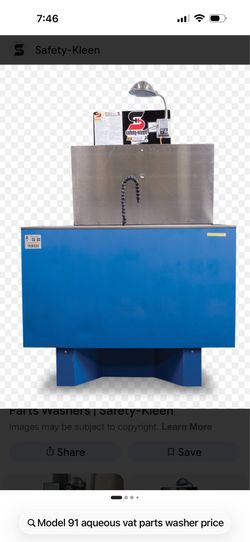 Safety Kleen Model 91 Aqueous Parts Washer