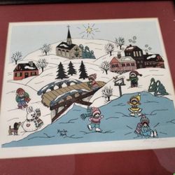Rare painting-numbered and signed by art