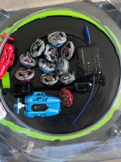 Beyblade X Stadium and Beys